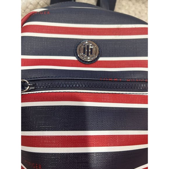Tommy Hilfiger Navy Blue and Red Small Backpack - Picture 5 of 5